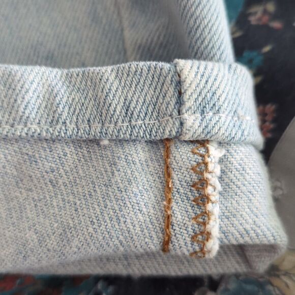 Vintage‎ Observer floral embroidered jean shorts made in Italy - Picture 9 of 11